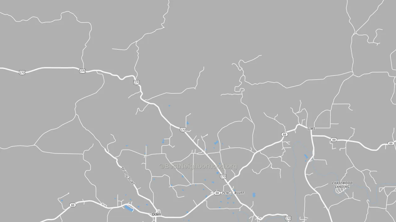 Transit Grade map of Y City, AR
