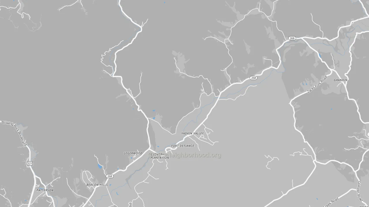 Transit Grade map of Yadkin Valley, NC