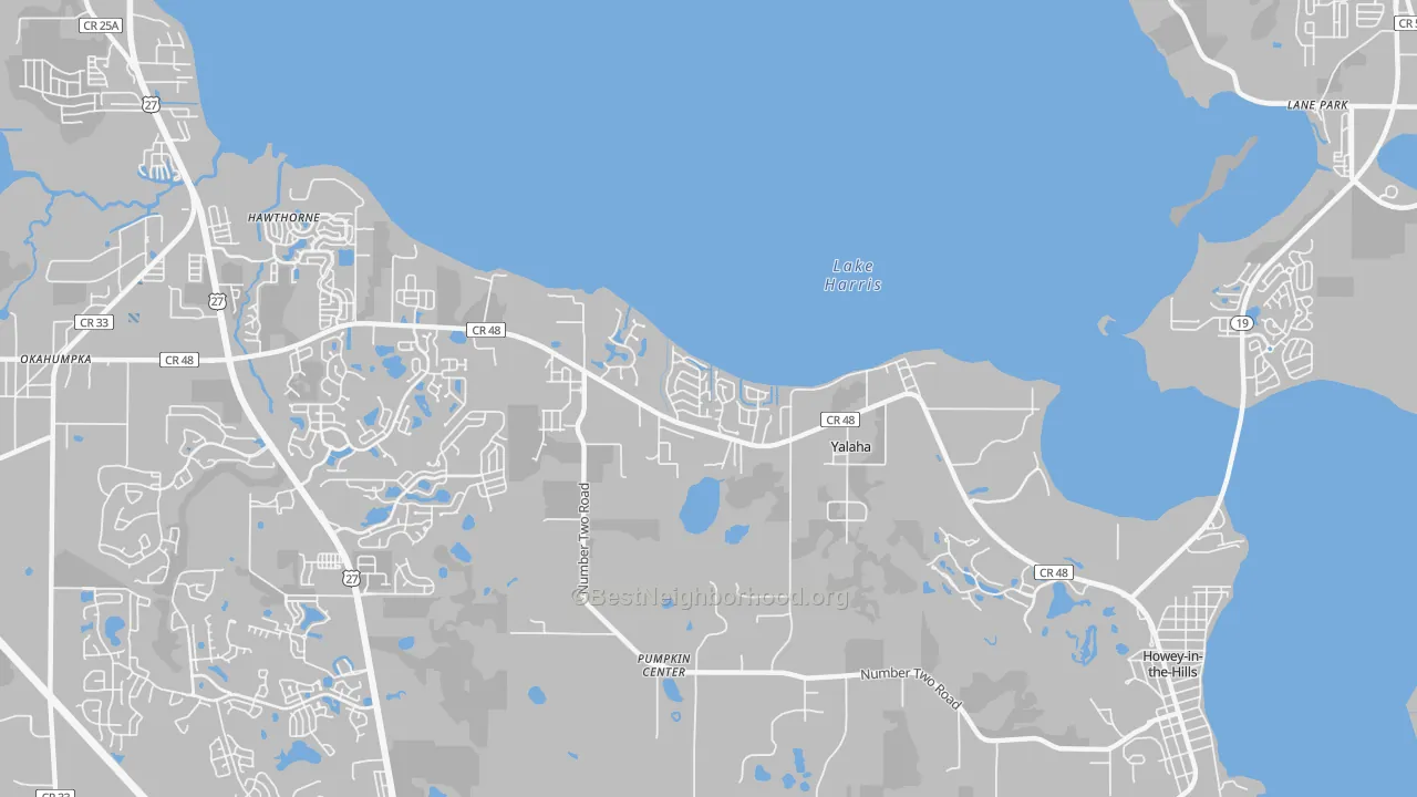 Transit Grade map of Yalaha, FL