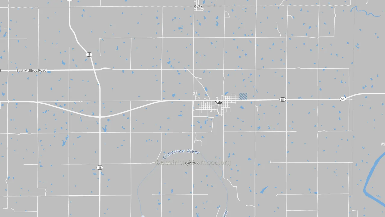 Transit Grade map of Yale, OK