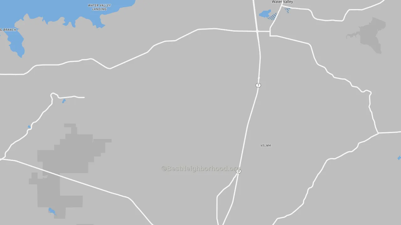 Transit Grade map of Yalobusha County, MS