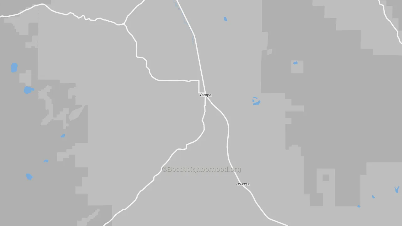 Transit Grade map of Yampa, CO