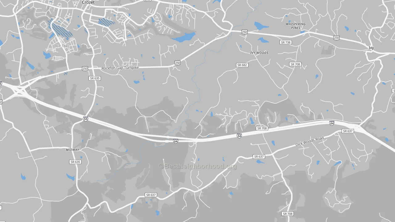 Transit Grade map of Yancey Mills, VA