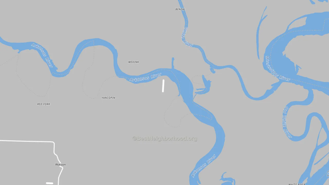 Transit Grade map of Yancopin, AR