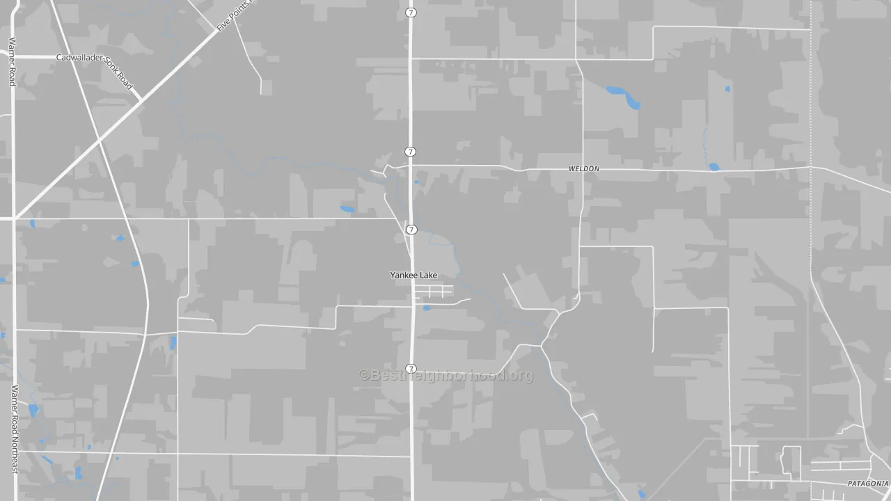 Transit Grade map of Yankee Lake, OH