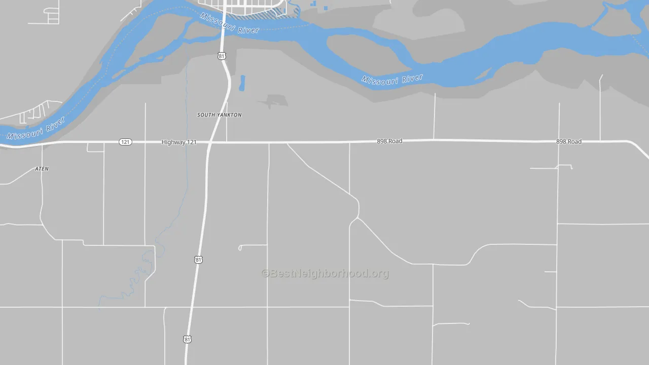 Transit Grade map of Yankton, NE