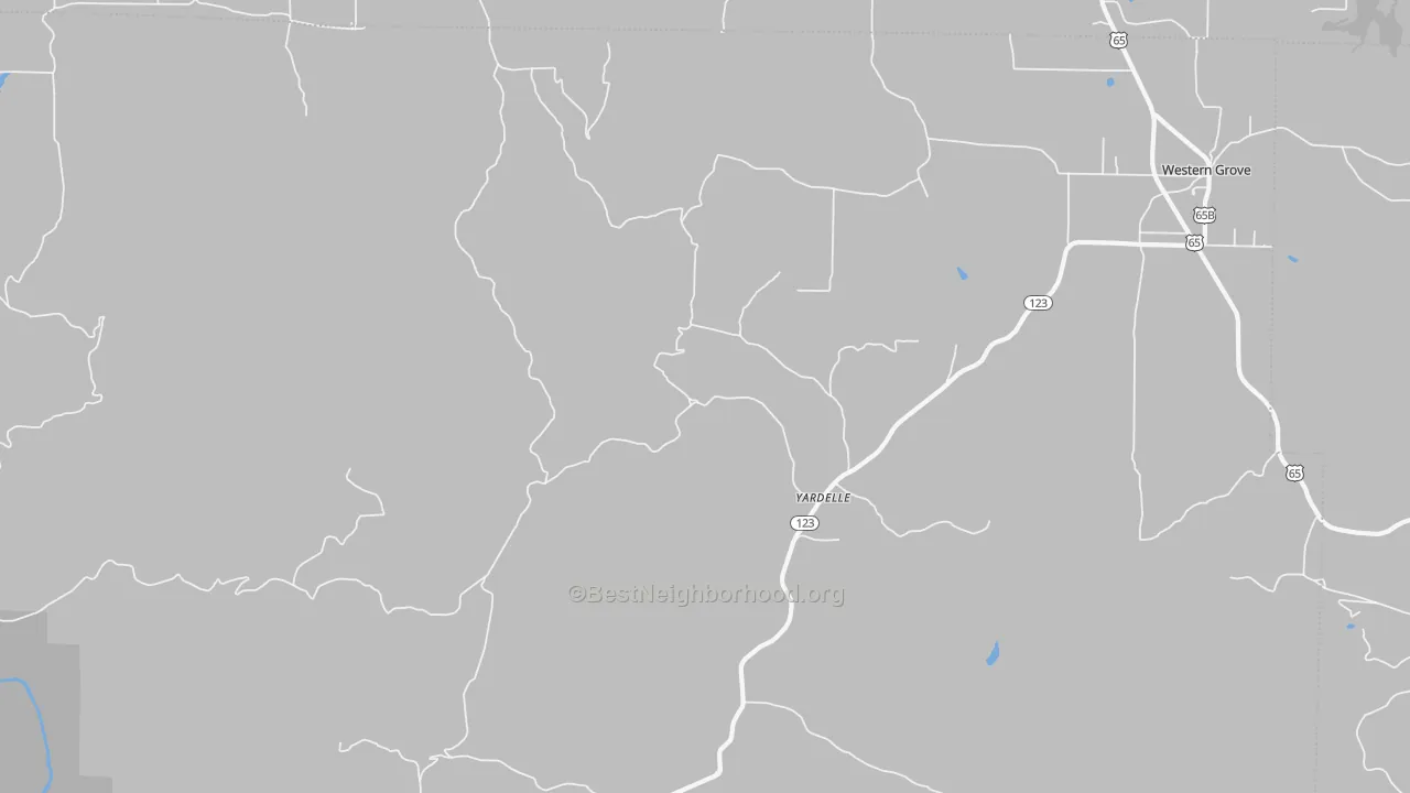 Transit Grade map of Yardelle, AR