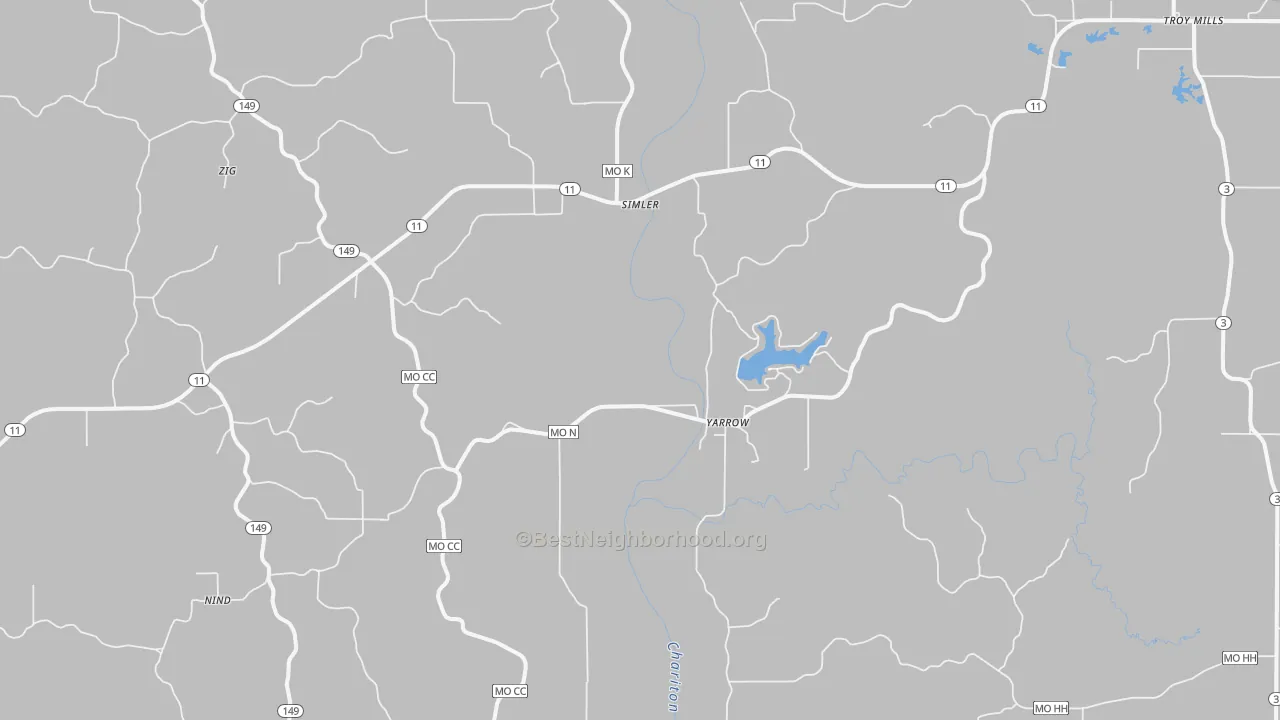 Transit Grade map of Yarrow, MO