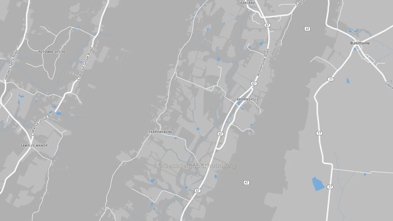 Transit Grade map of Yarrowsburg, MD