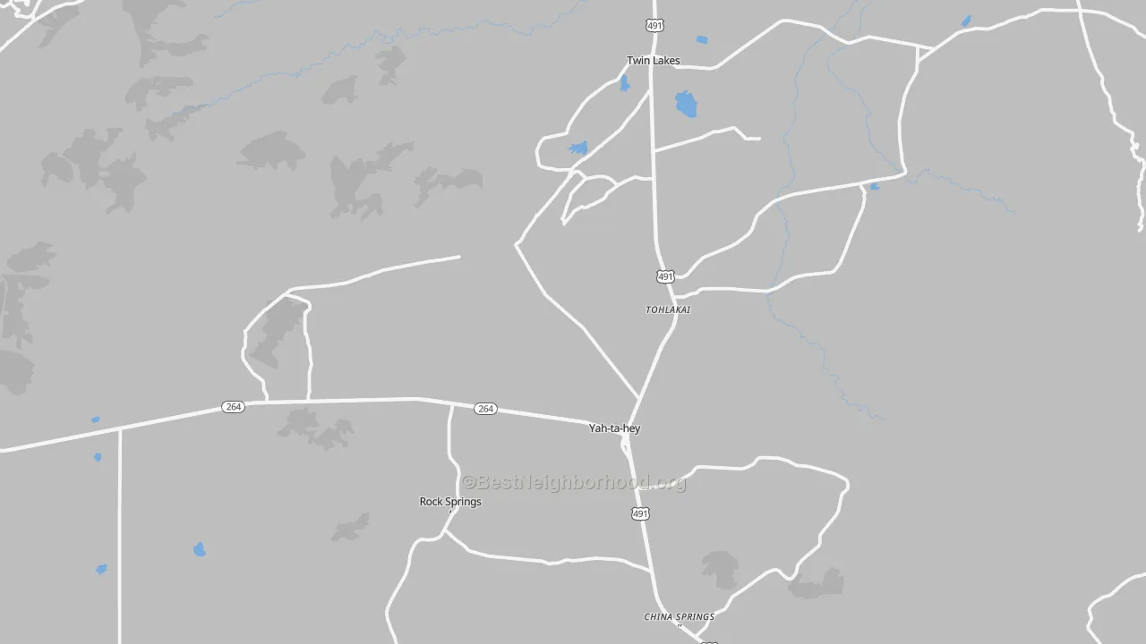 Transit Grade map of Yatahey, NM