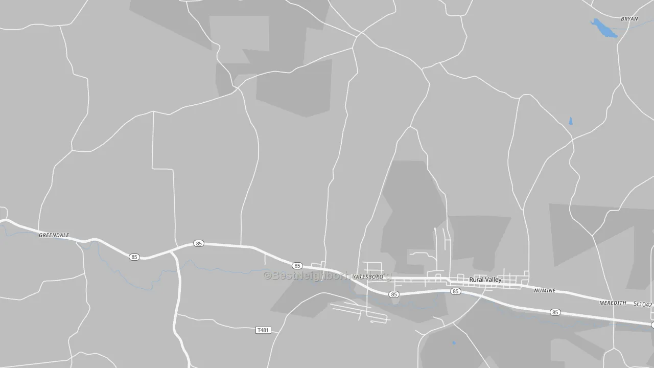 Transit Grade map of Yatesboro, PA