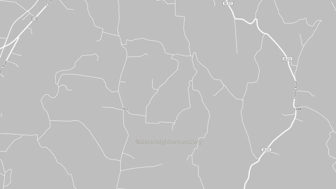 Transit Grade map of Yell, TN