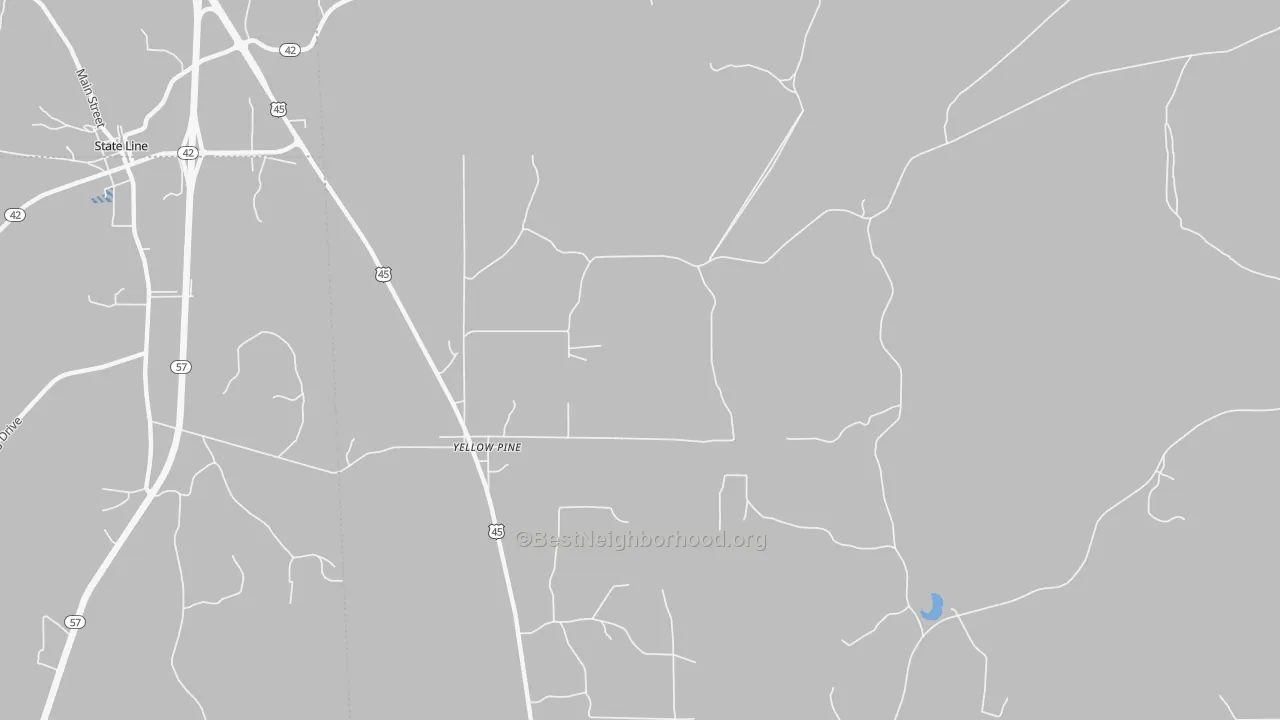 Transit Grade map of Yellow Pine, AL