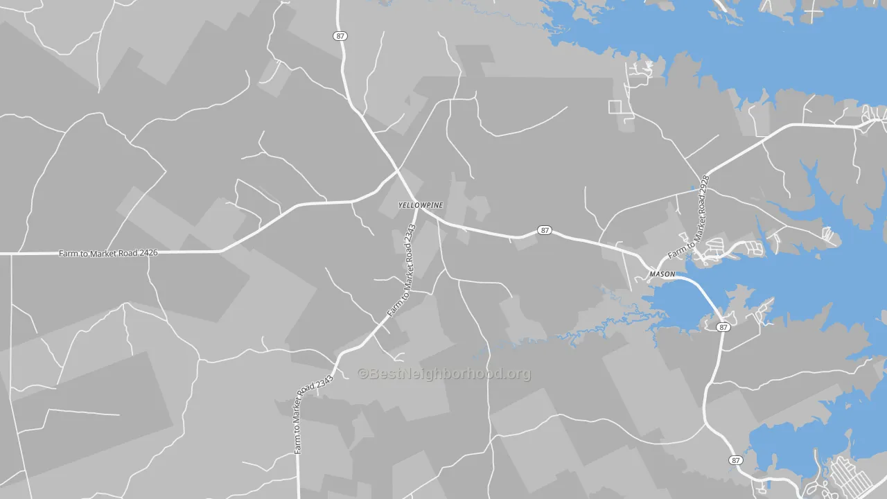 Transit Grade map of Yellowpine, TX