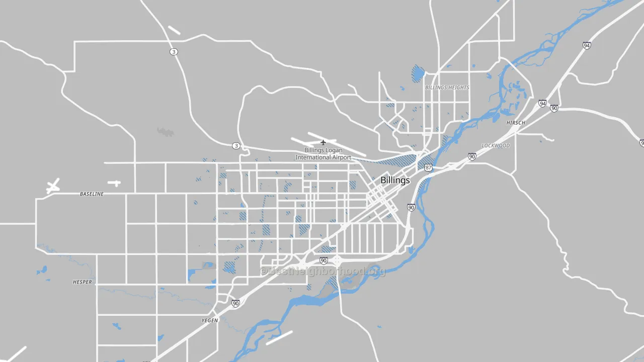 Transit Grade map of Yellowstone County, MT