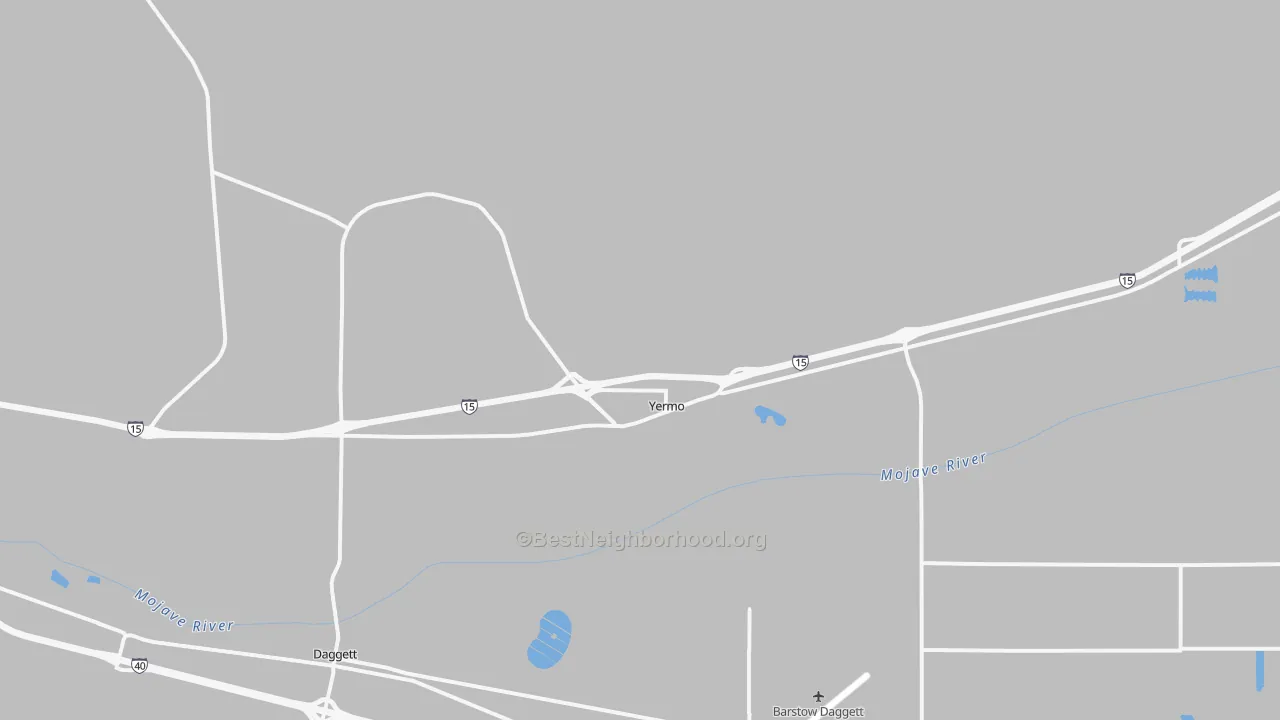 Transit Grade map of Yermo, CA