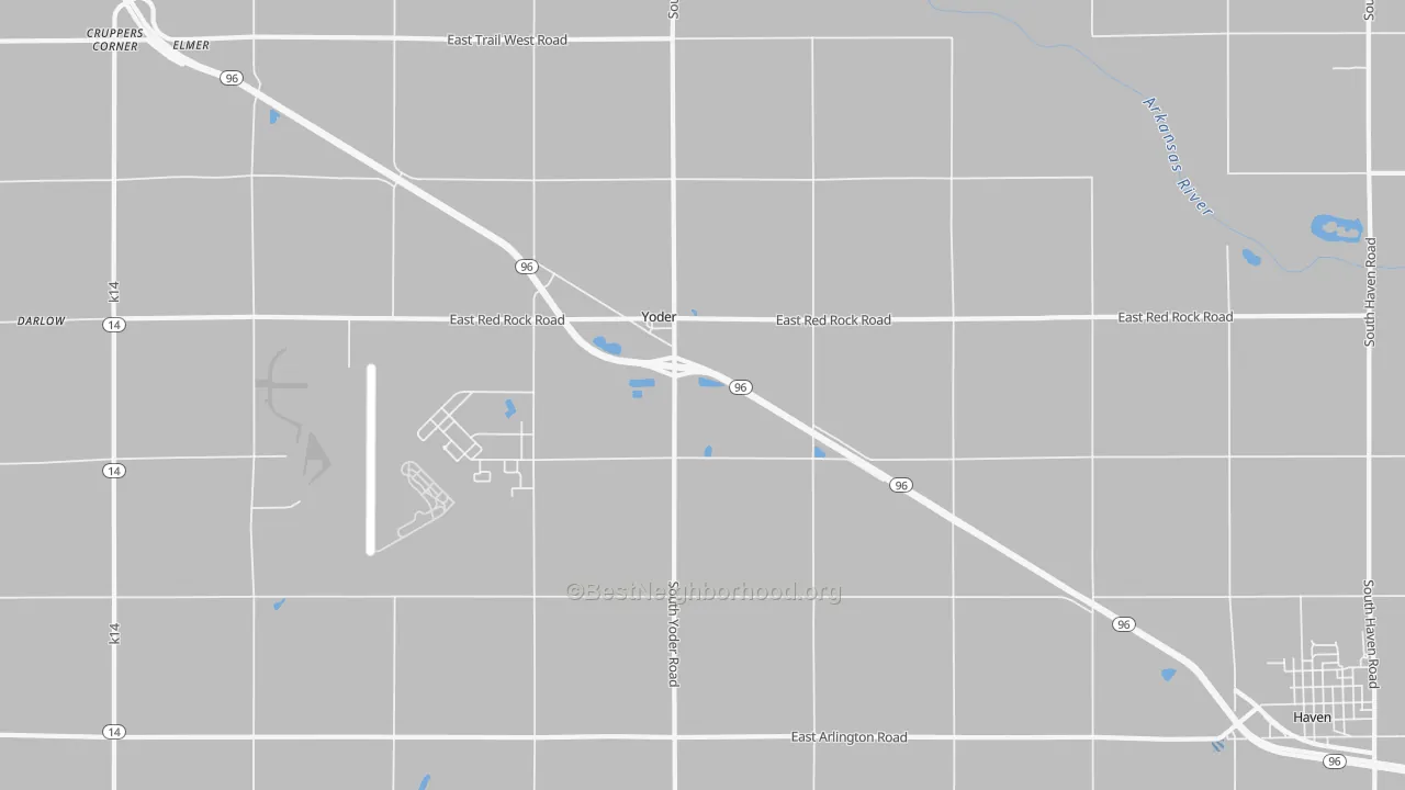 Transit Grade map of Yoder, KS