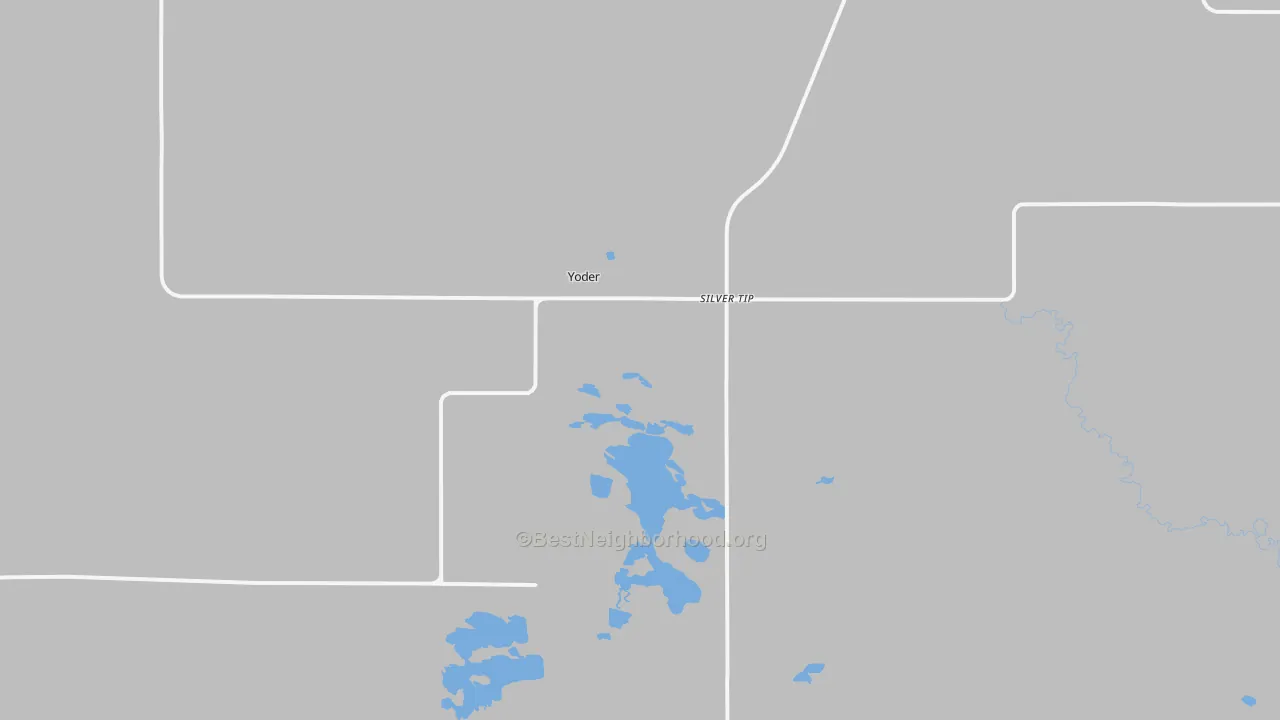 Transit Grade map of Yoder, WY