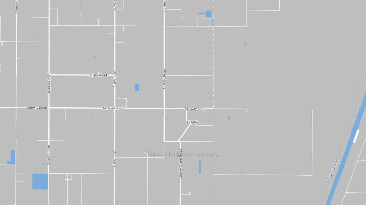 Transit Grade map of Yolano, CA