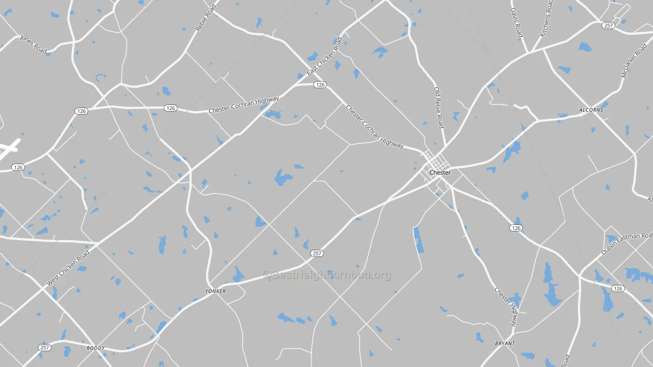 Transit Grade map of Yonkers, GA