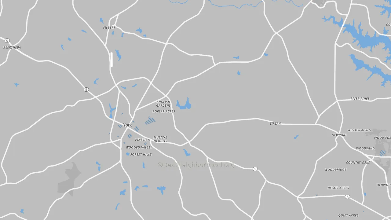 Transit Grade map of York, SC