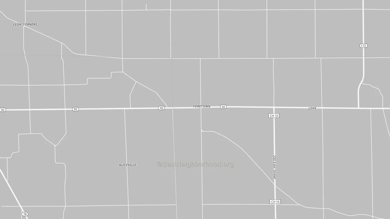 Transit Grade map of Yorktown, IL