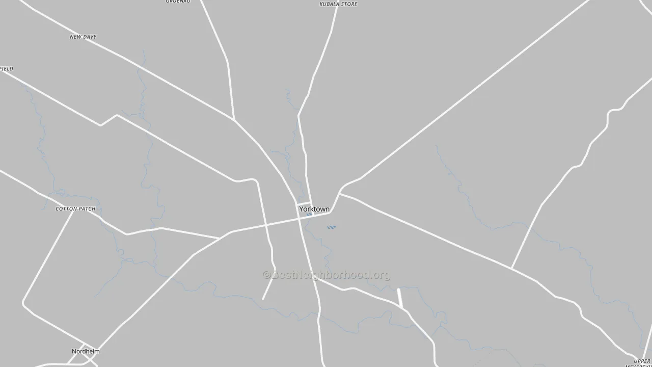 Transit Grade map of Yorktown, TX