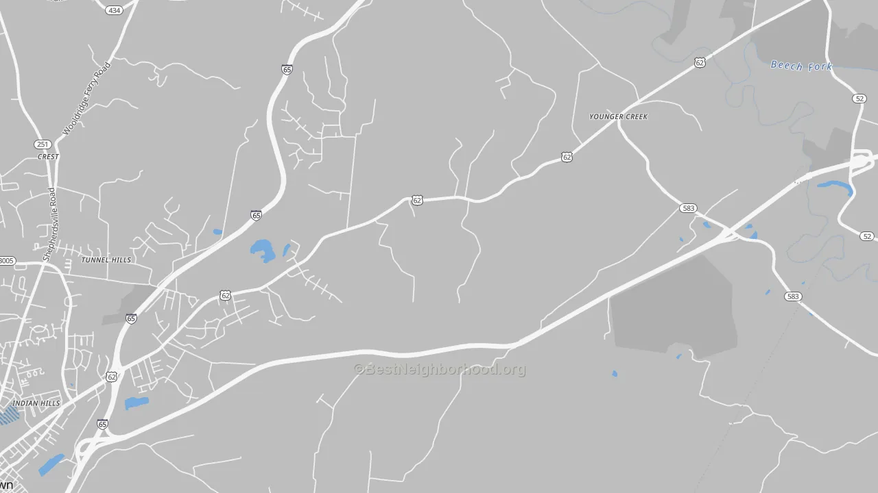 Transit Grade map of Younger Creek, KY