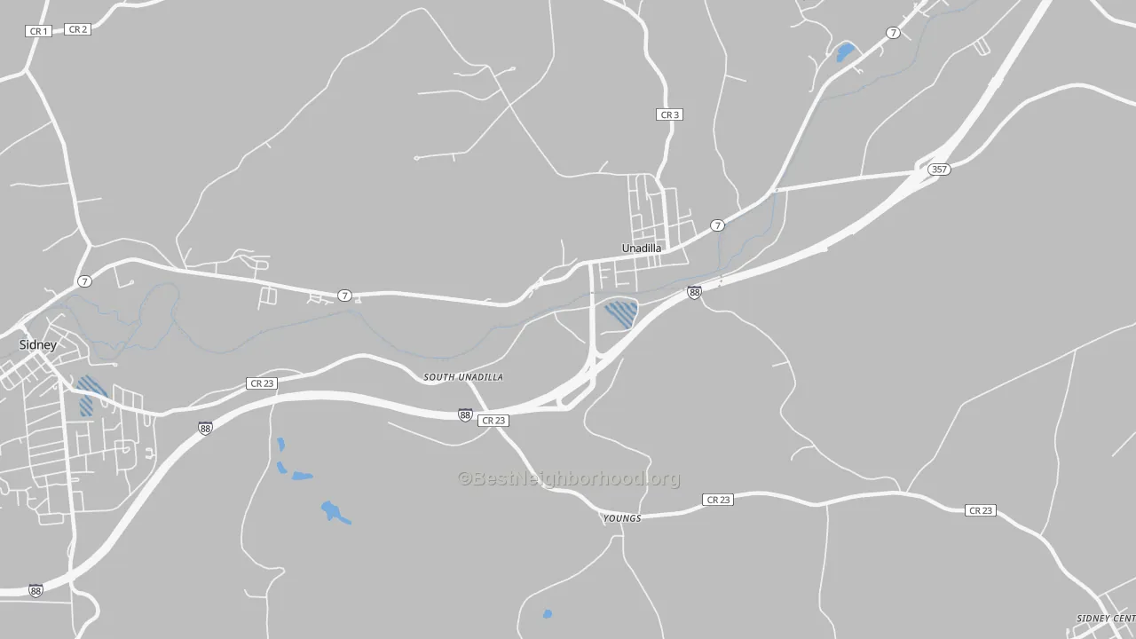 Transit Grade map of Youngs, NY