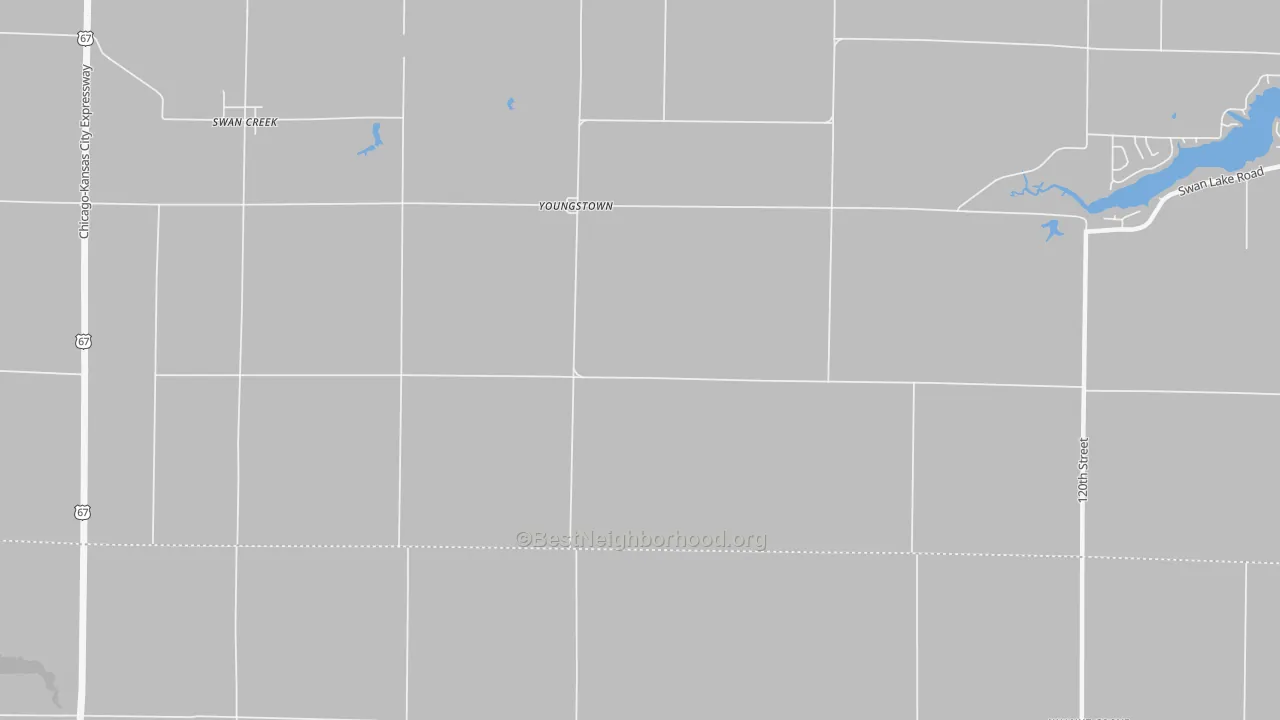Transit Grade map of Youngstown, IL