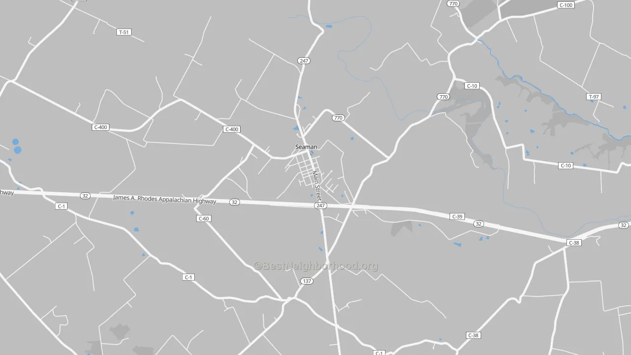 Transit Grade map of Youngsville, OH
