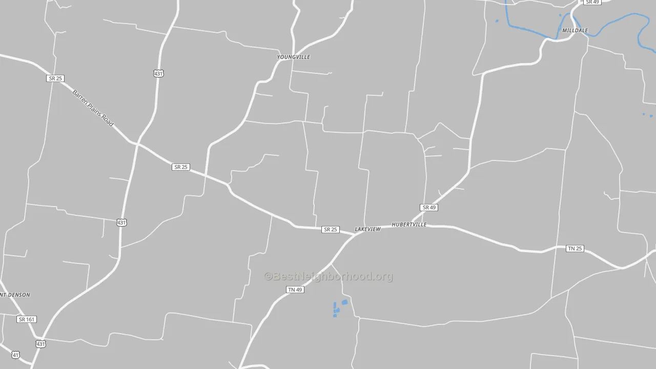 Transit Grade map of Youngville, TN