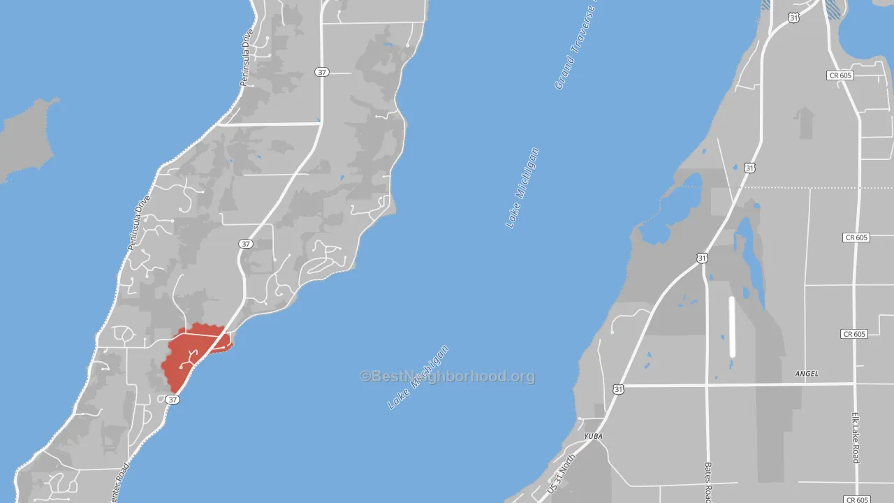 Transit Grade map of Yuba, MI