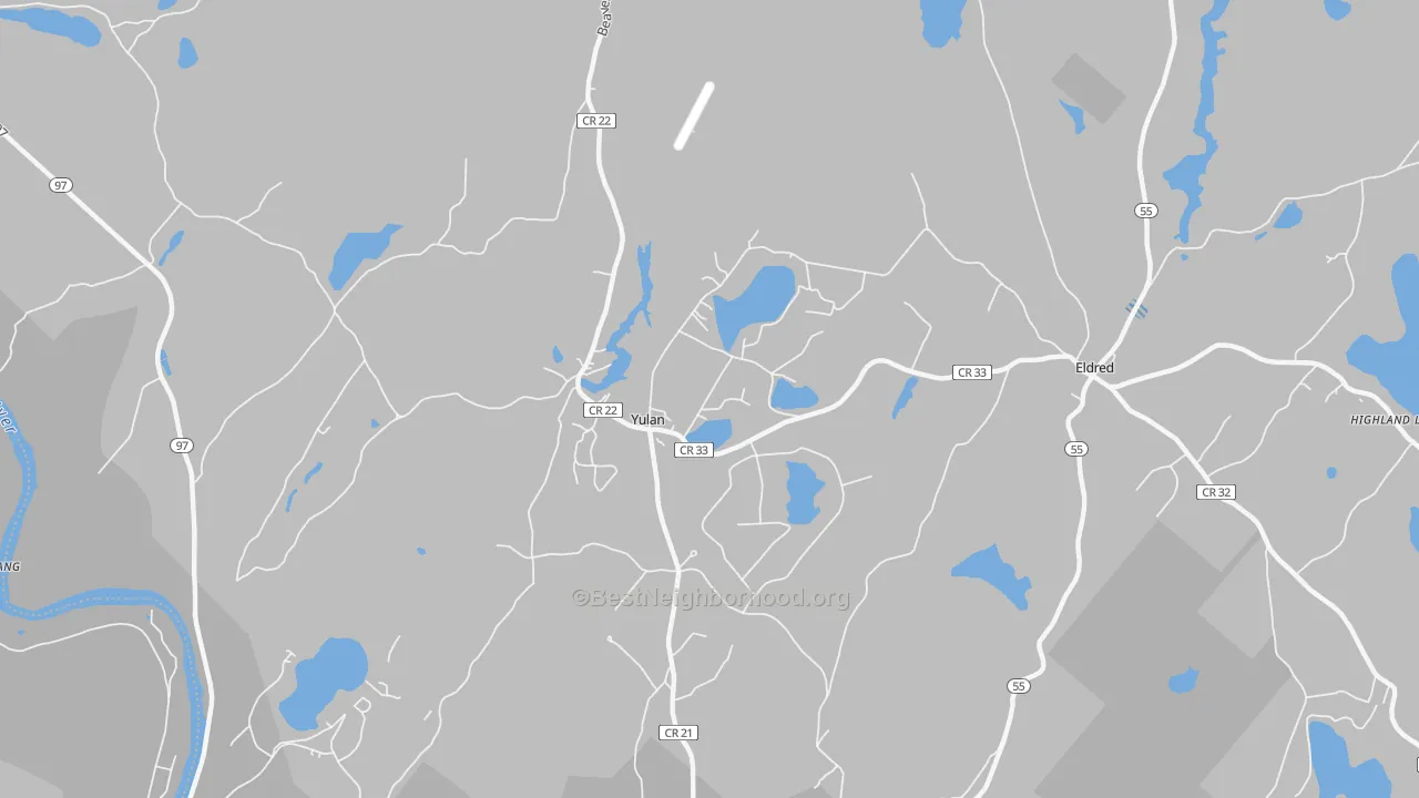 Transit Grade map of Yulan, NY