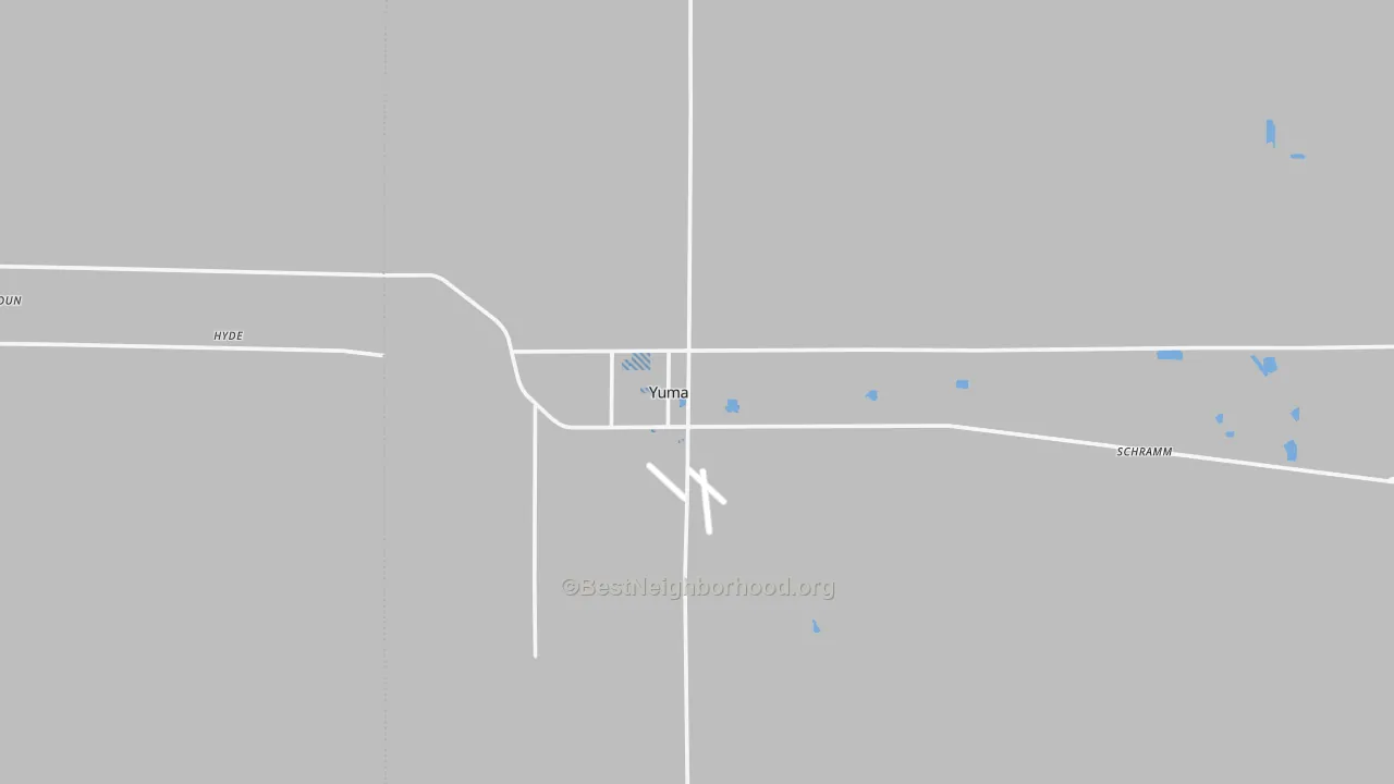 Transit Grade map of Yuma, CO