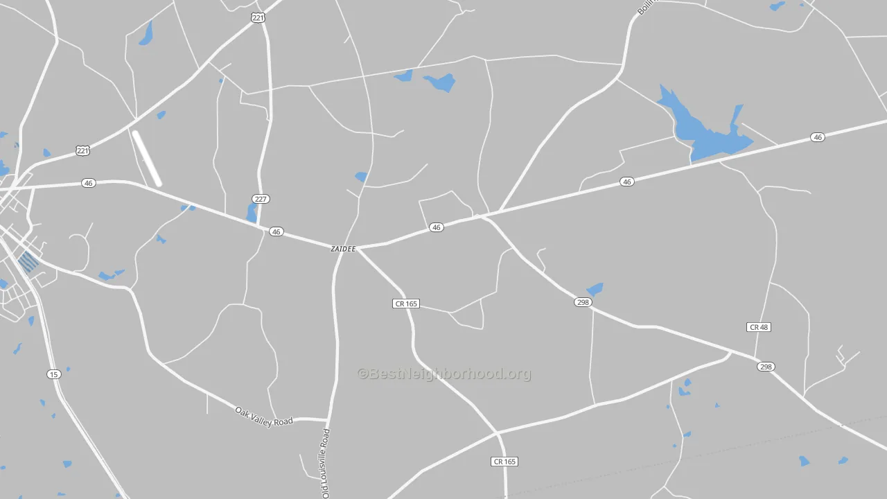 Transit Grade map of Zaidee, GA