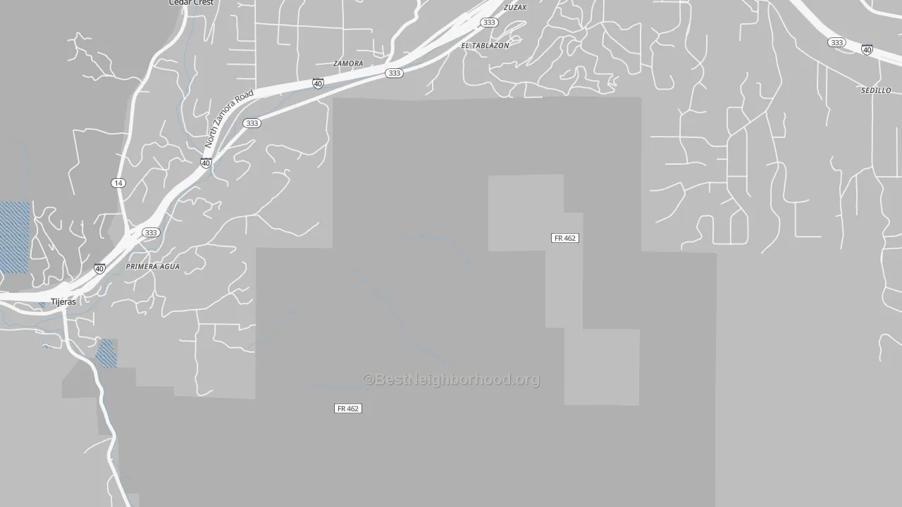 Transit Grade map of Zamora, NM
