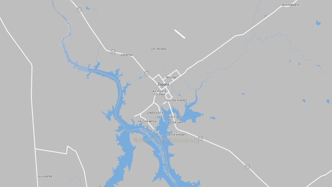 Transit Grade map of Zapata County, TX