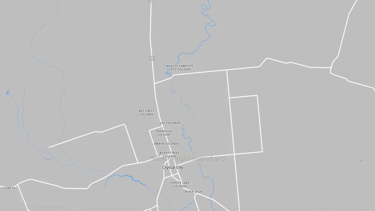 Transit Grade map of Zavala County, TX