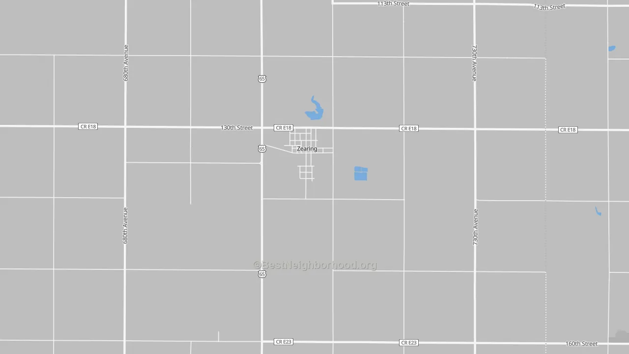 Transit Grade map of Zearing, IA