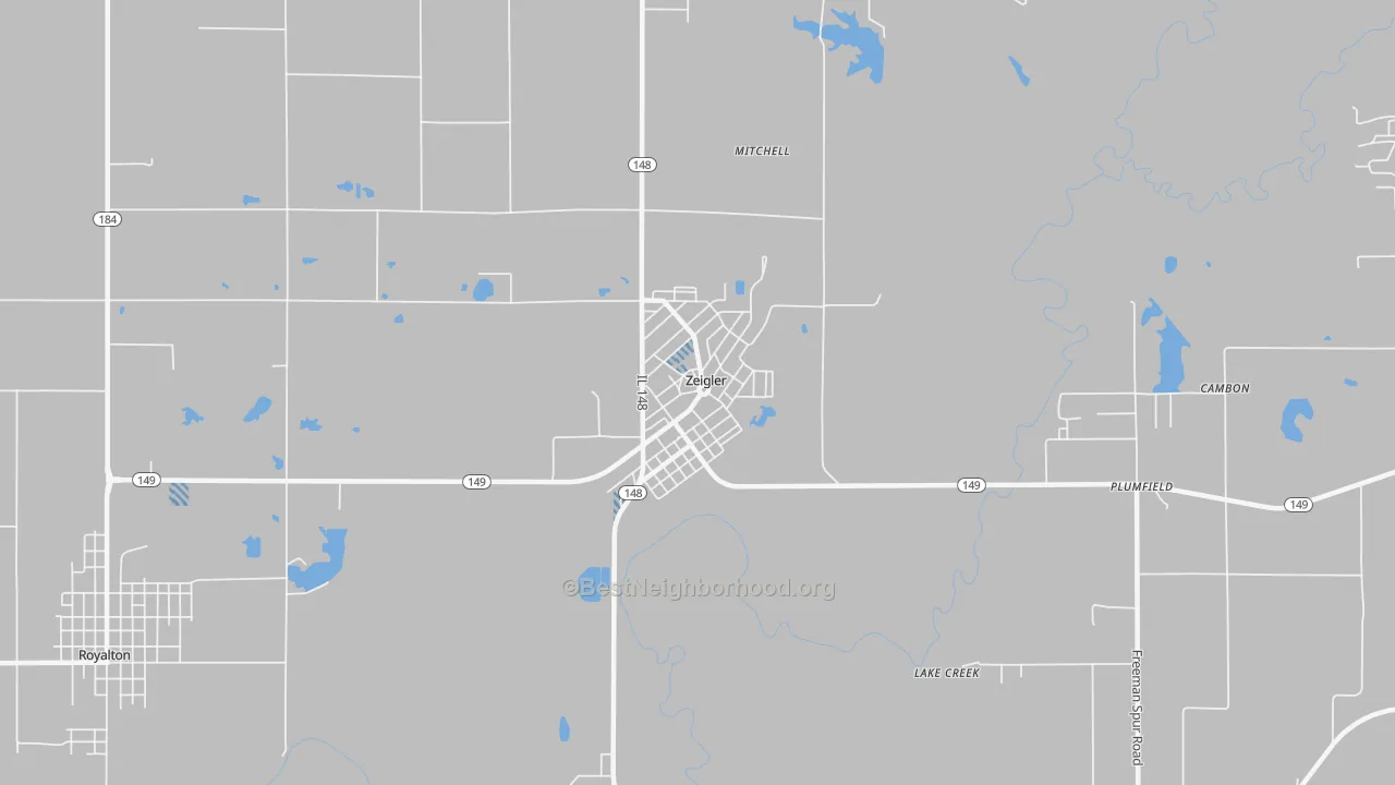 Transit Grade map of Zeigler, IL