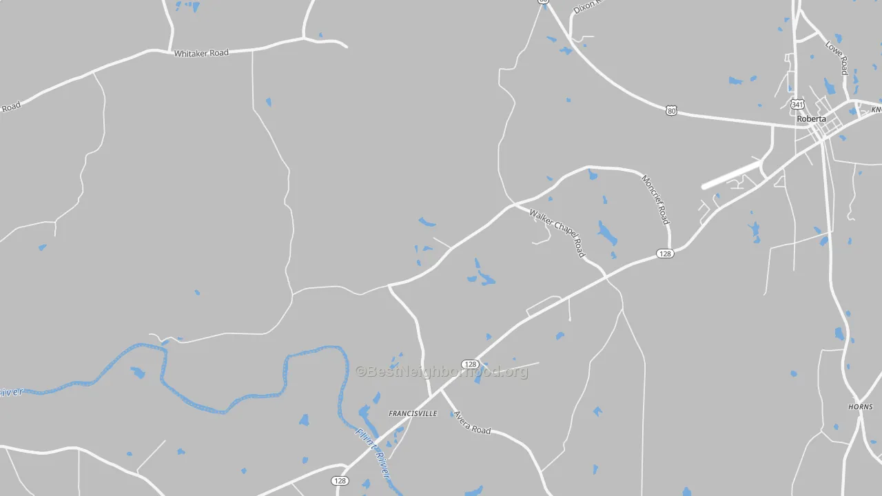 Transit Grade map of Zenith, GA