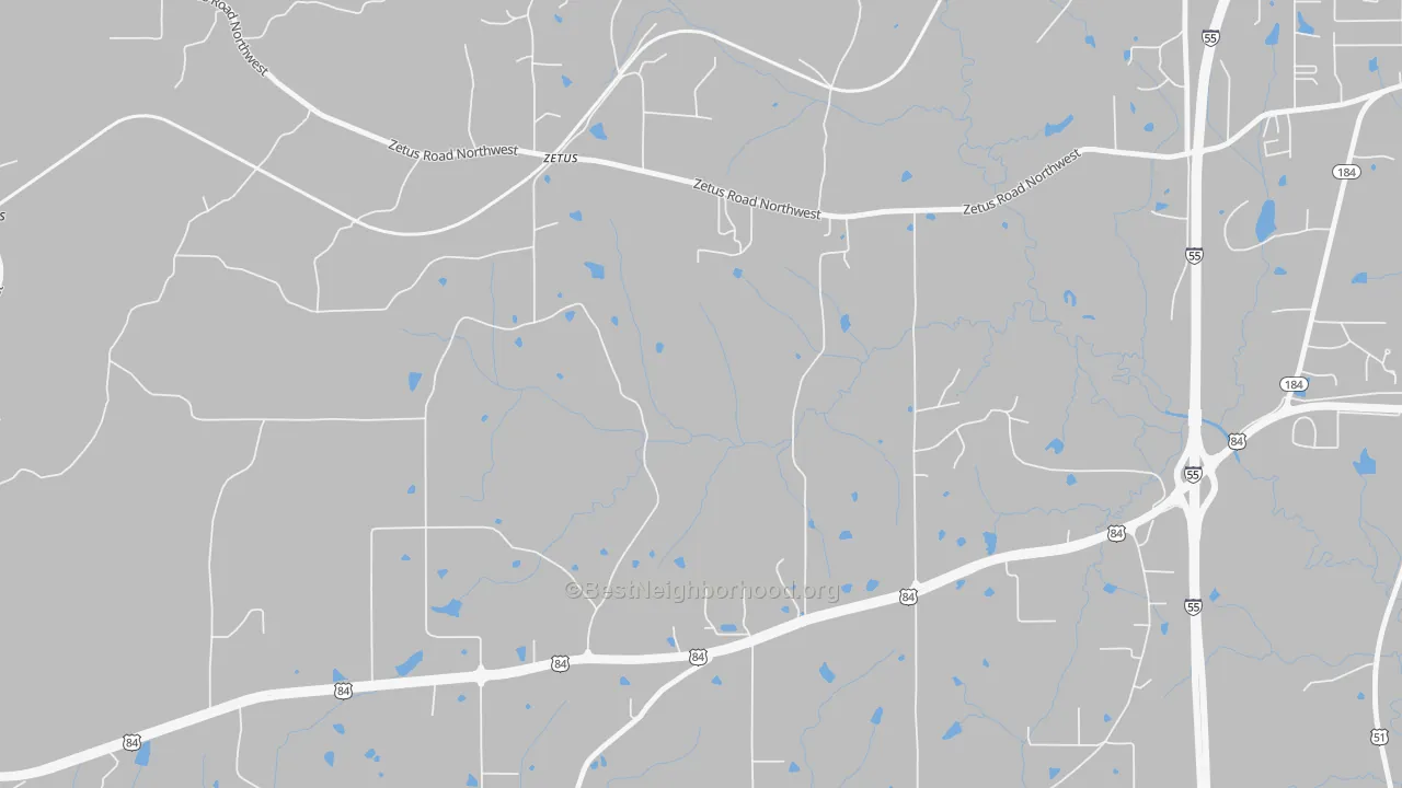 Transit Grade map of Zetus, MS