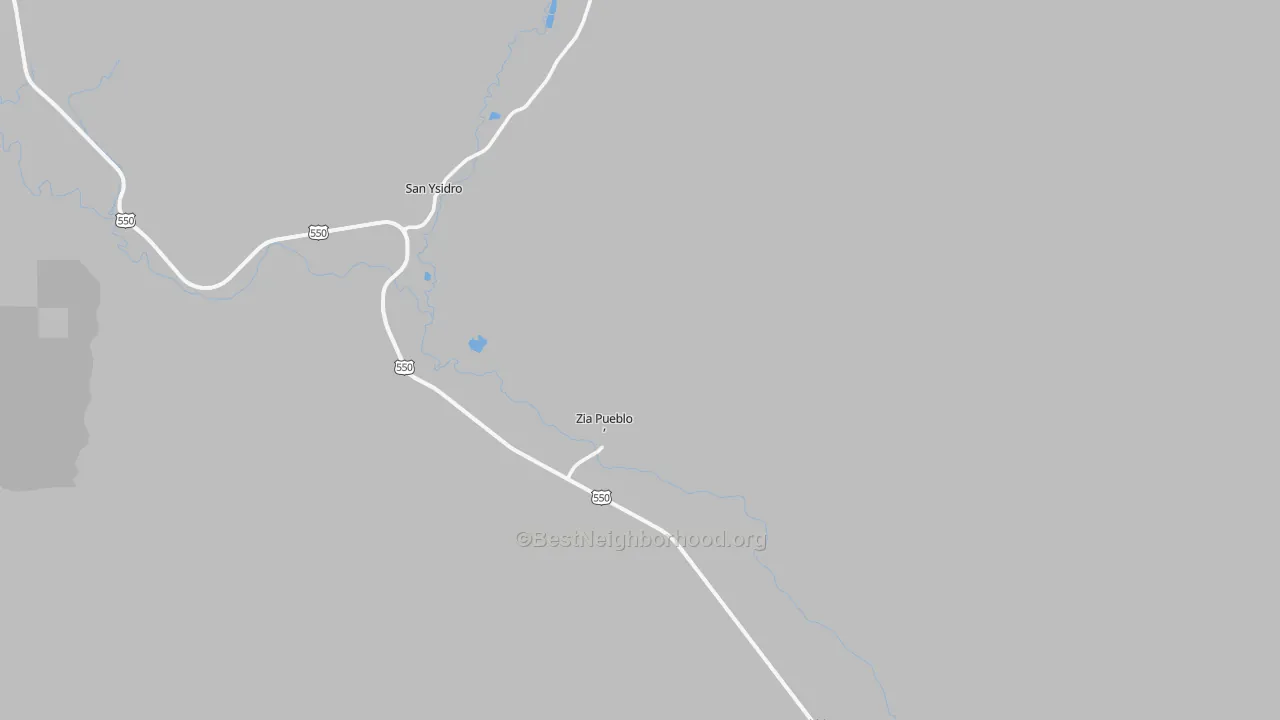 Transit Grade map of Zia Pueblo, NM