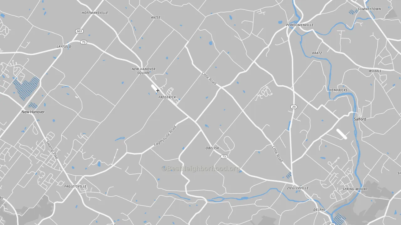 Transit Grade map of Zieglerville, PA
