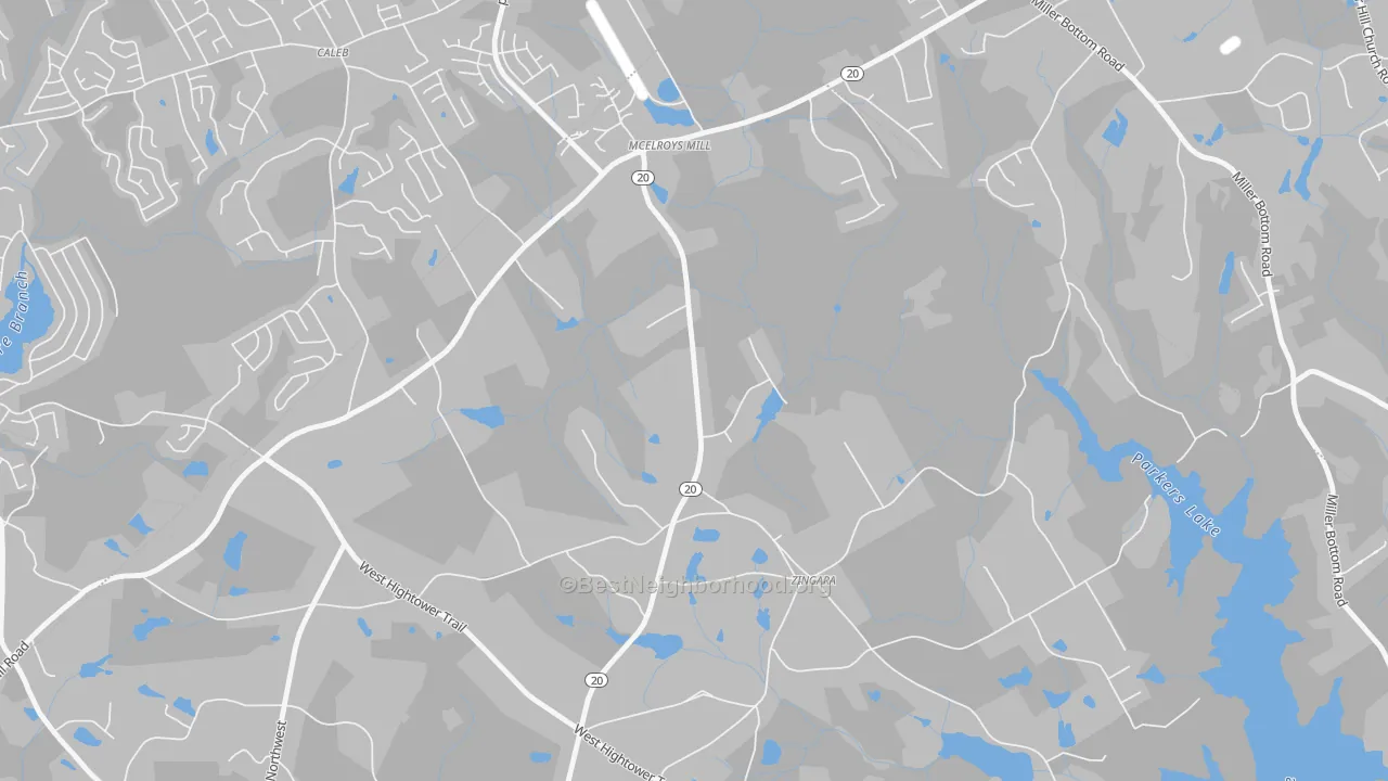 Transit Grade map of Zingara, GA