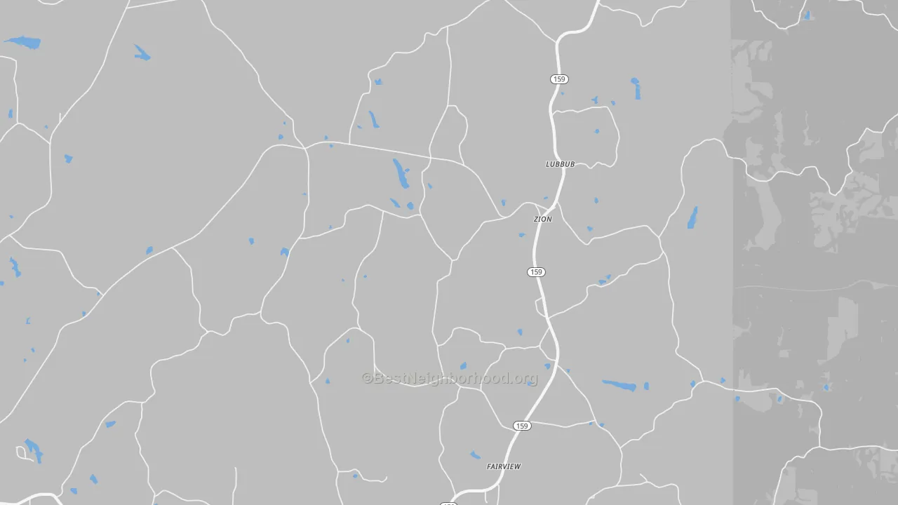 Transit Grade map of Zion, AL