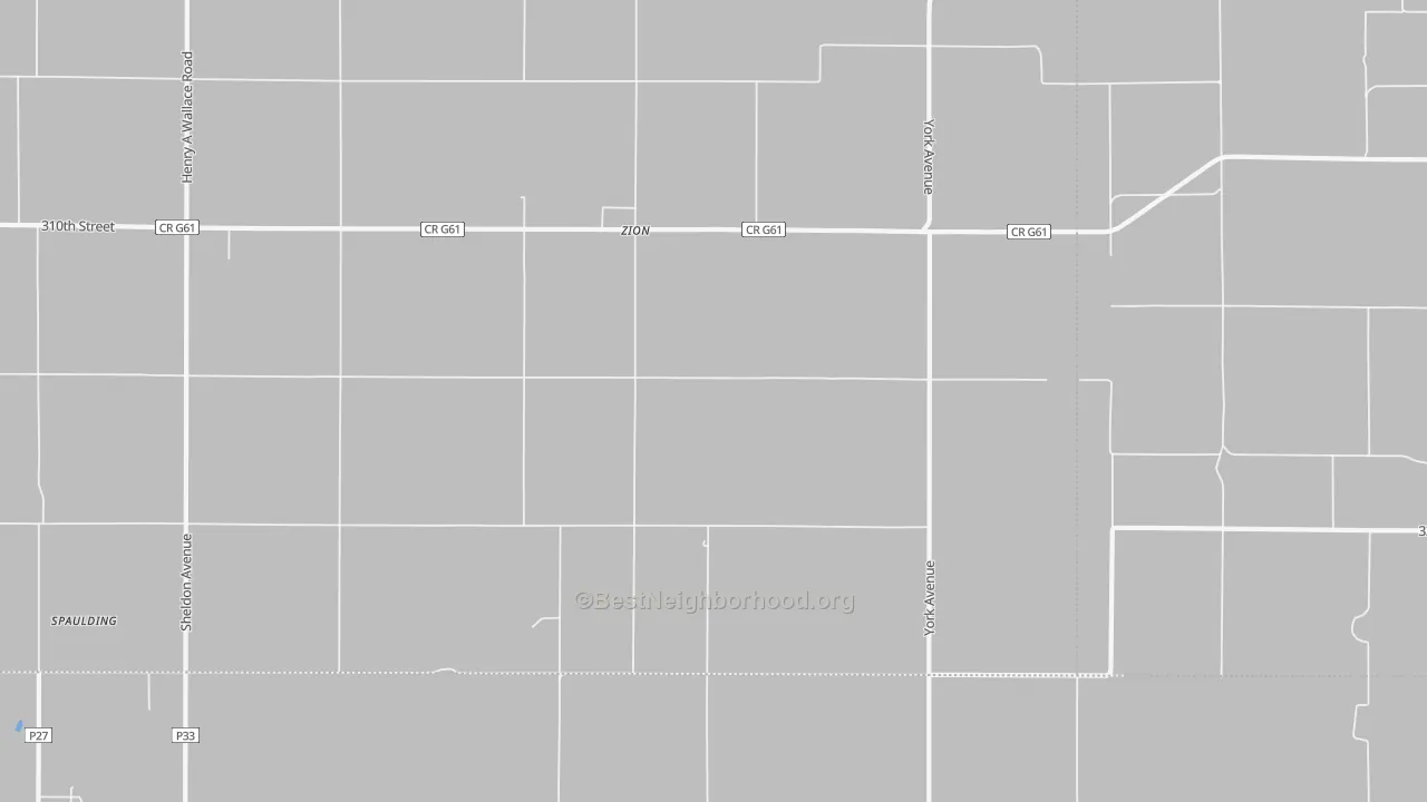 Transit Grade map of Zion, IA