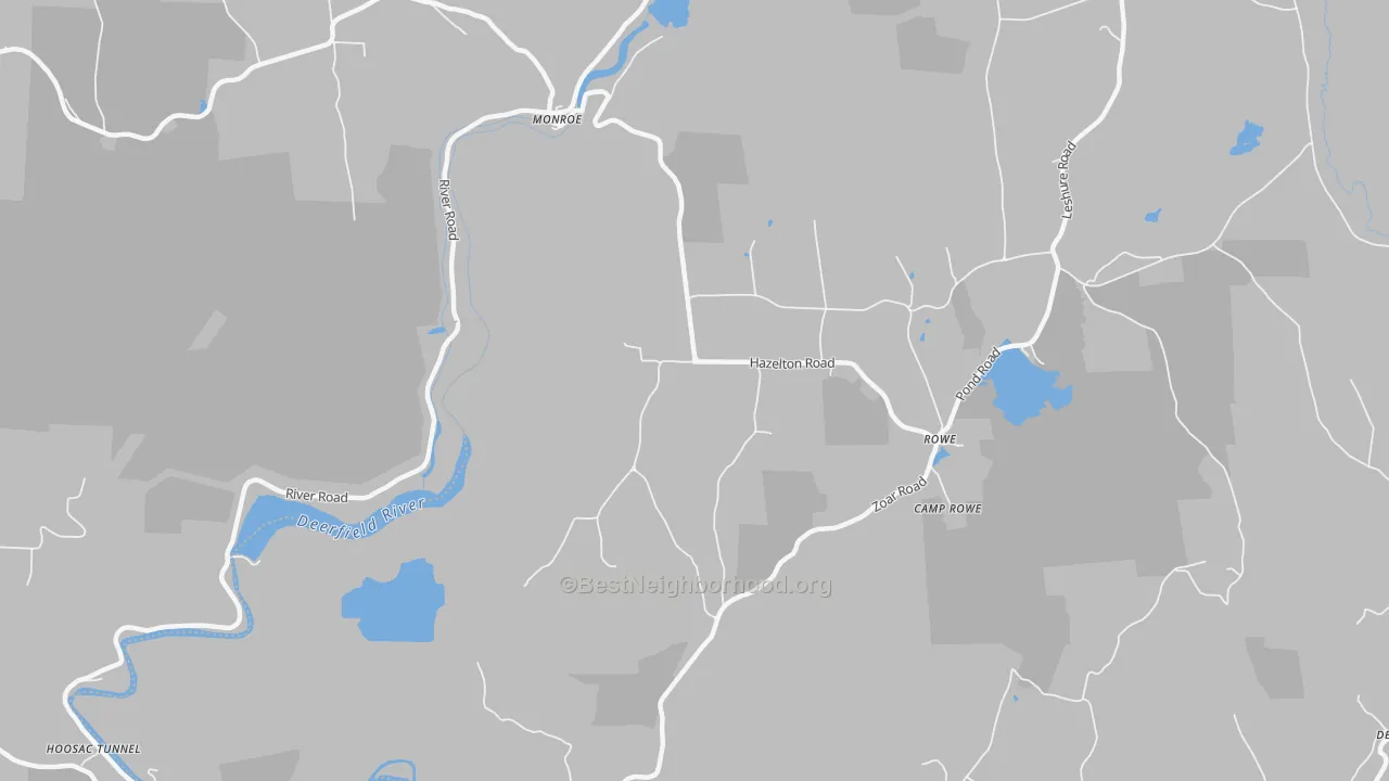 Transit Grade map of Zoar, MA