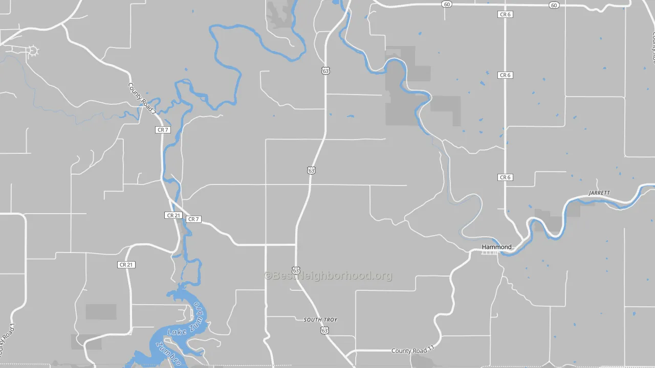 Transit Grade map of Zumbro Falls, MN